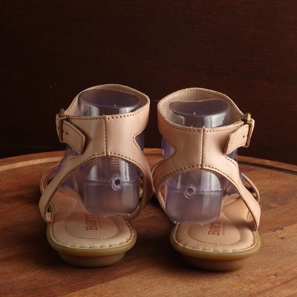 Born Sandals Womens SZ 9M Beige Mai Easy Leather Ankle Strap Comfort Flat Shoes - Picture 8 of 16